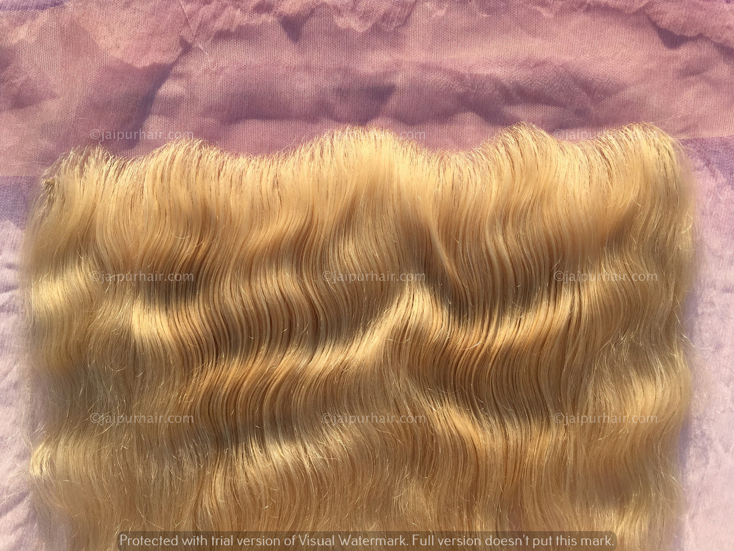 Blazin' Blonde #613 Wavy Indian Lace Frontal - Raw Indian Hair, Virgin Hair Extensions, Jaipur Hair
