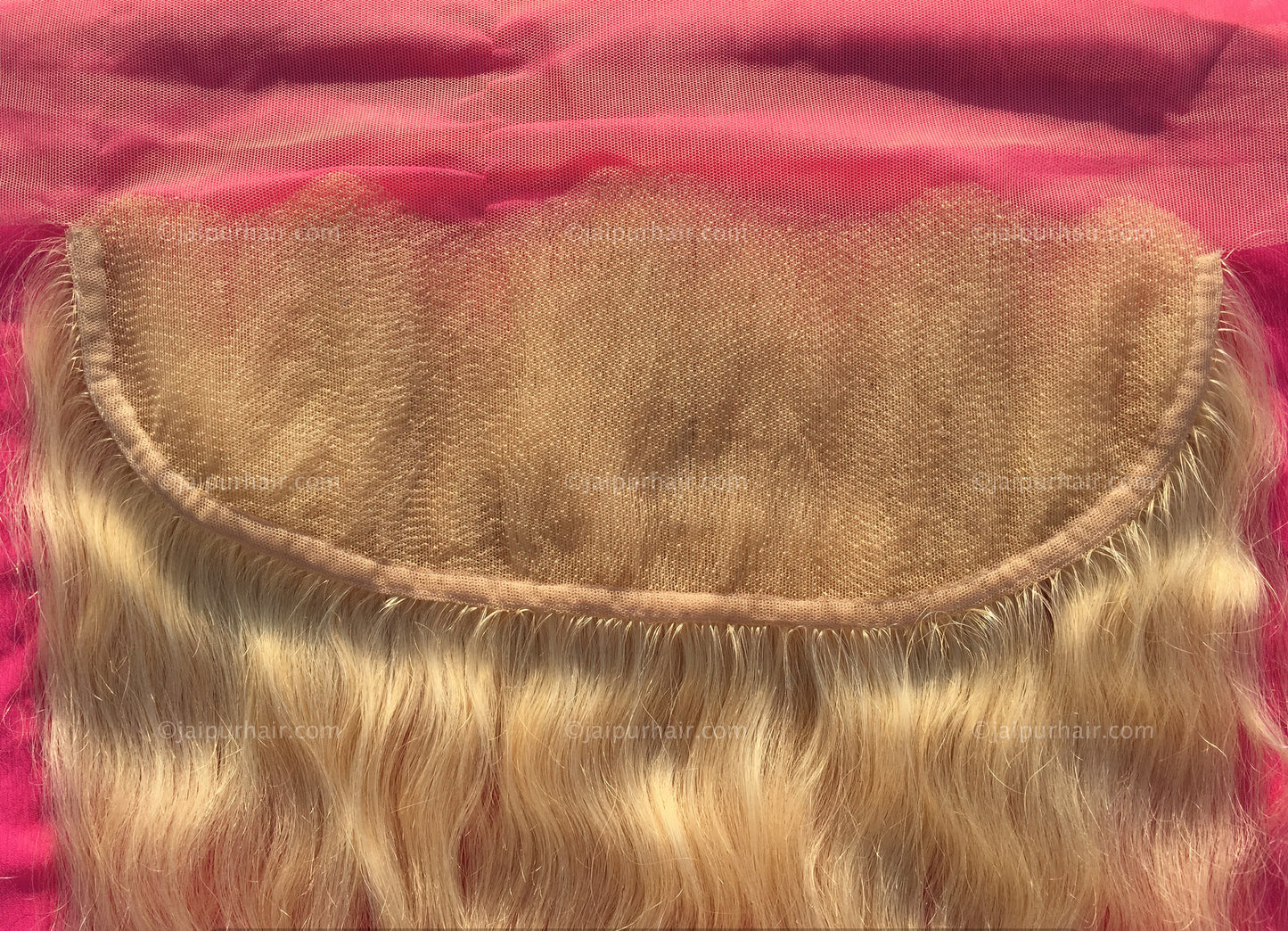 Blazin' Blonde #613 Wavy Indian Lace Frontal - Raw Indian Hair, Virgin Hair Extensions, Jaipur Hair