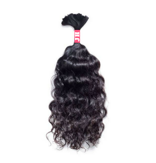 Cheveux en vrac bouclés indiens crus pour le tressage