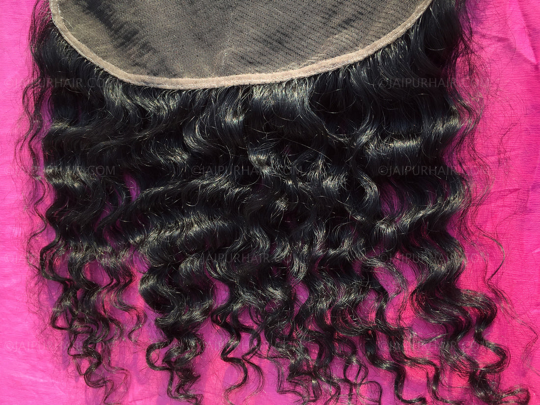 Raw Indian Curly Hair Frontal by Jaipur Hair | Virgin Indian Curly Hair Frontal