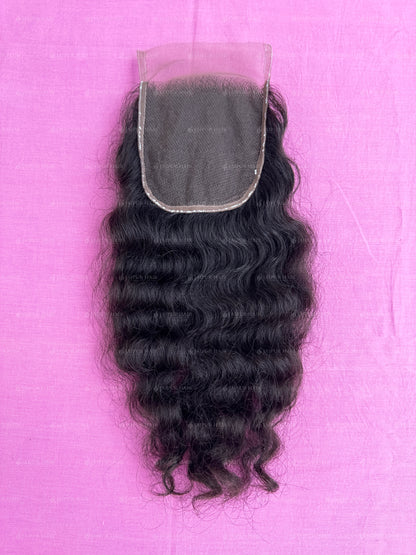 Raw Indian Curly Hair Lace Closure