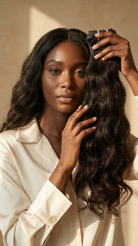 Maharani Raw Indian Wavy Bundle - Raw Indian Hair, Virgin Hair Extensions, Jaipur Hair