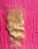 Blazin' Blonde #613 Wavy Indian Lace Closure - Raw Indian Hair, Virgin Hair Extensions, Jaipur Hair