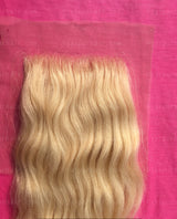 Blazin' Blonde #613 Wavy Indian Lace Closure - Raw Indian Hair, Virgin Hair Extensions, Jaipur Hair