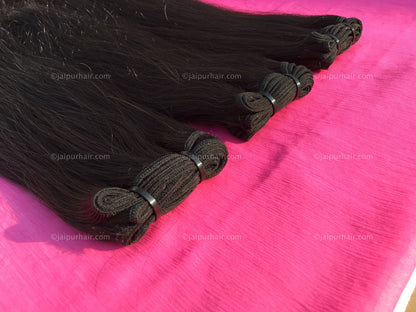 Hype Relaxed Remy Straight Bundle - Raw Indian Hair, Virgin Hair Extensions, Jaipur Hair