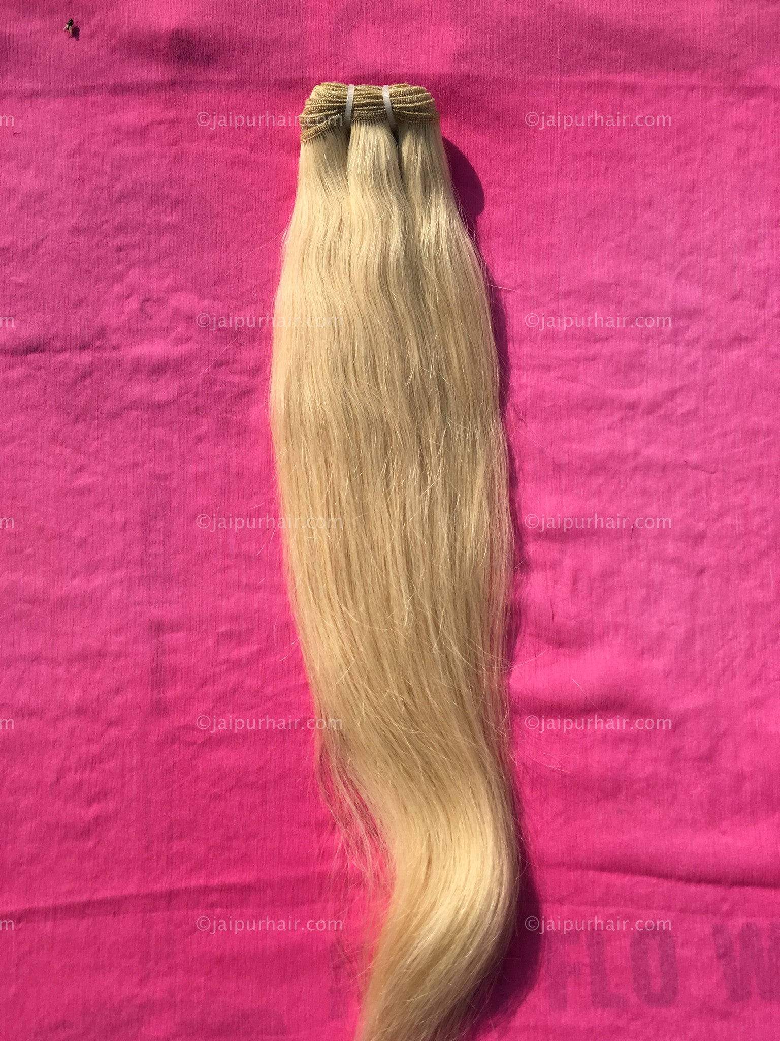 Blazing Blonde Indian Straight Bundle - Raw Indian Hair, Virgin Hair Extensions, Jaipur Hair