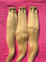 Blazing Blonde Indian Straight Bundle - Raw Indian Hair, Virgin Hair Extensions, Jaipur Hair