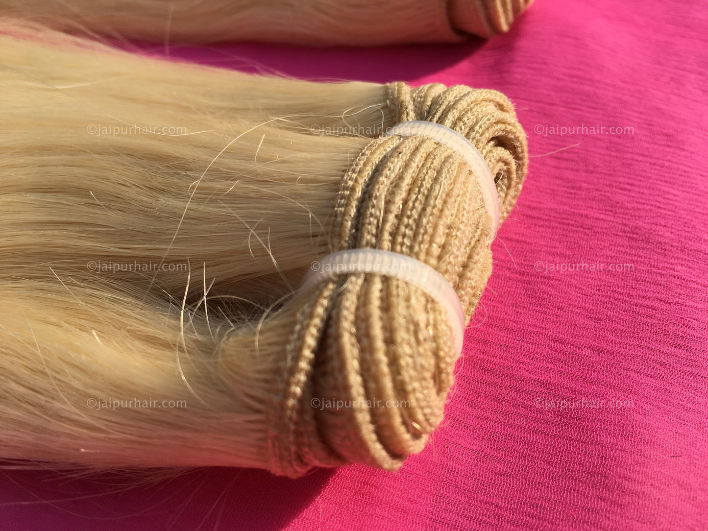 Blazing Blonde Indian Straight Bundle - Raw Indian Hair, Virgin Hair Extensions, Jaipur Hair