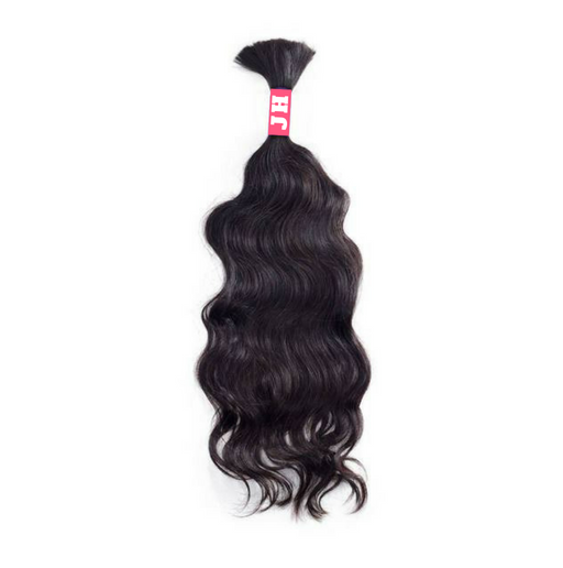 Raw Indian Wavy Bulk Hair For Braiding